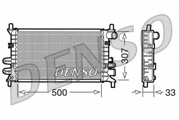 DENSO DRM10027 Радіатор охолодження двигуна DRM10027: Купити в Україні - Добра ціна на EXIST.UA!