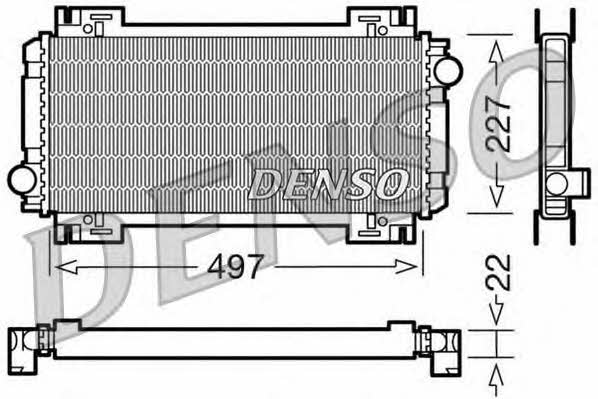DENSO DRM10032 Радіатор охолодження двигуна DRM10032: Купити в Україні - Добра ціна на EXIST.UA!