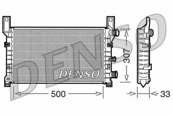 DENSO DRM10035 Радіатор охолодження двигуна DRM10035: Купити в Україні - Добра ціна на EXIST.UA!