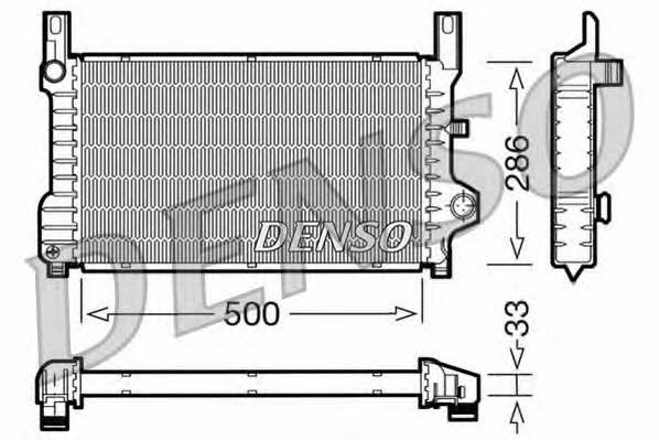DENSO DRM10036 Радіатор охолодження двигуна DRM10036: Купити в Україні - Добра ціна на EXIST.UA!