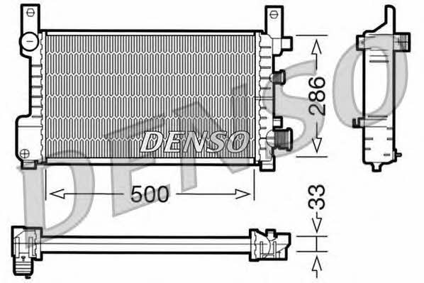 DENSO DRM10037 Радіатор охолодження двигуна DRM10037: Приваблива ціна - Купити в Україні на EXIST.UA!