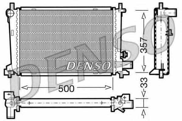 DENSO DRM10039 Радіатор охолодження двигуна DRM10039: Купити в Україні - Добра ціна на EXIST.UA!