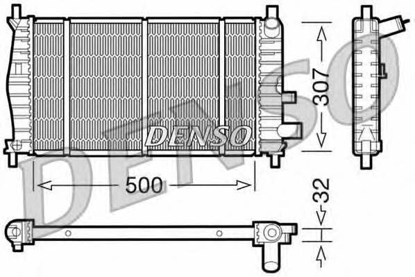 DENSO DRM10042 Радіатор охолодження двигуна DRM10042: Приваблива ціна - Купити в Україні на EXIST.UA!