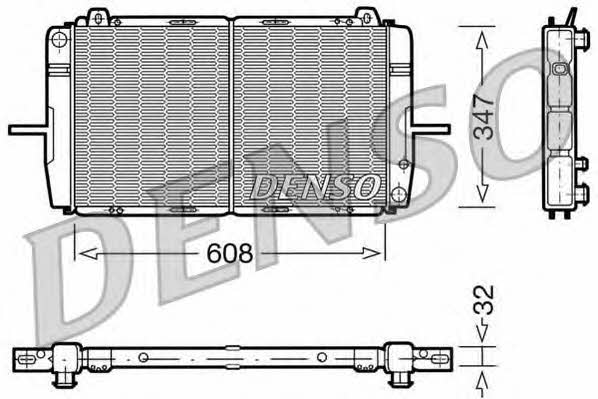 DENSO DRM10080 Радіатор охолодження двигуна DRM10080: Купити в Україні - Добра ціна на EXIST.UA!