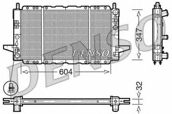 DENSO DRM10086 Радіатор охолодження двигуна DRM10086: Приваблива ціна - Купити в Україні на EXIST.UA!