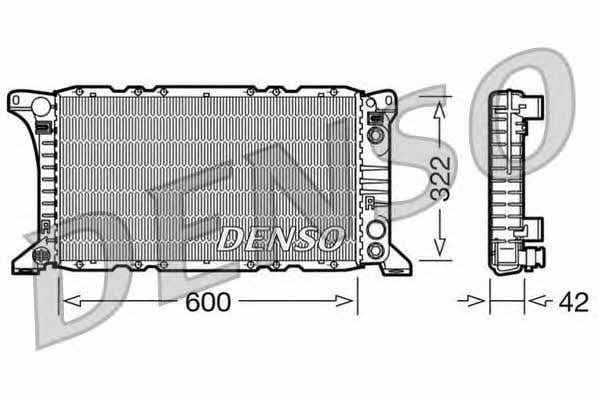 DENSO DRM10092 Радіатор охолодження двигуна DRM10092: Купити в Україні - Добра ціна на EXIST.UA!