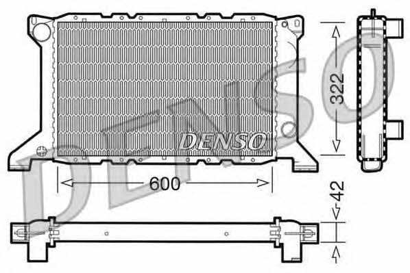 DENSO DRM10098 Радіатор охолодження двигуна DRM10098: Купити в Україні - Добра ціна на EXIST.UA!