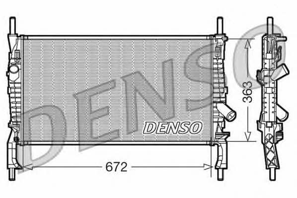 DENSO DRM10105 Радіатор охолодження двигуна DRM10105: Купити в Україні - Добра ціна на EXIST.UA!