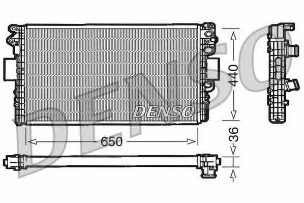 DENSO DRM12004 Радіатор охолодження двигуна DRM12004: Купити в Україні - Добра ціна на EXIST.UA!