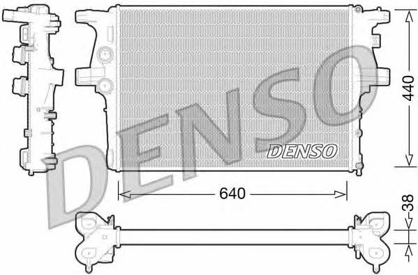 DENSO DRM12008 Радіатор охолодження двигуна DRM12008: Купити в Україні - Добра ціна на EXIST.UA!