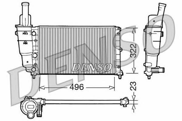 DENSO DRM13003 Радіатор охолодження двигуна DRM13003: Купити в Україні - Добра ціна на EXIST.UA!