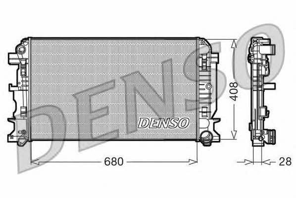 DENSO DRM17009 Радіатор охолодження двигуна DRM17009: Купити в Україні - Добра ціна на EXIST.UA!