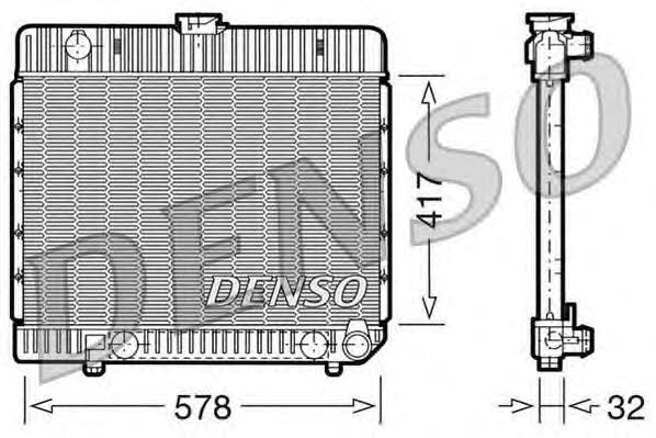 DENSO DRM17024 Радіатор охолодження двигуна DRM17024: Купити в Україні - Добра ціна на EXIST.UA!