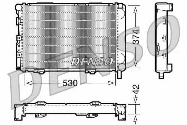 DENSO DRM17025 Радіатор охолодження двигуна DRM17025: Купити в Україні - Добра ціна на EXIST.UA!
