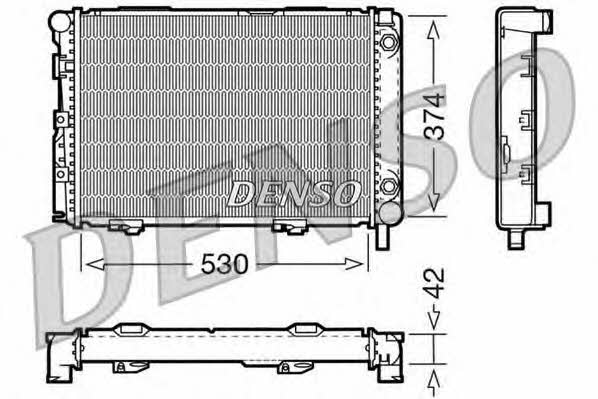 DENSO DRM17026 Радіатор охолодження двигуна DRM17026: Купити в Україні - Добра ціна на EXIST.UA!