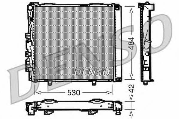 DENSO DRM17040 Радіатор охолодження двигуна DRM17040: Купити в Україні - Добра ціна на EXIST.UA!