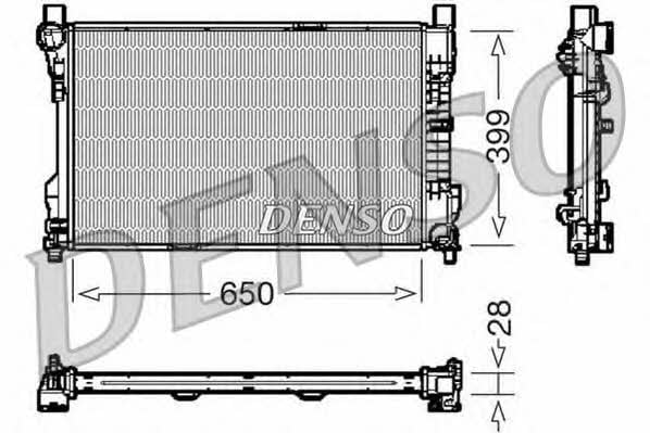 DENSO DRM17080 Радіатор охолодження двигуна DRM17080: Купити в Україні - Добра ціна на EXIST.UA!