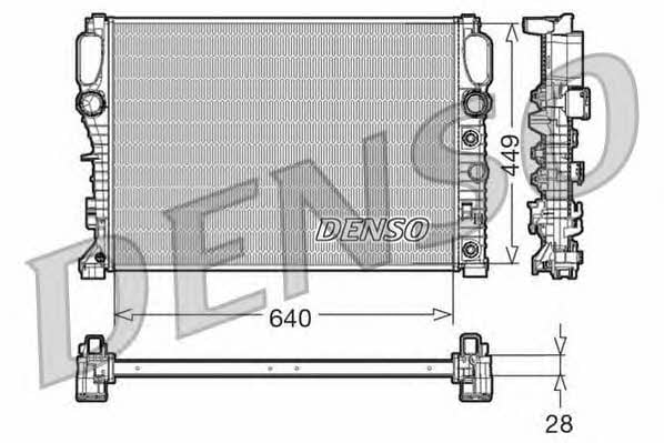 DENSO DRM17091 Радіатор охолодження двигуна DRM17091: Купити в Україні - Добра ціна на EXIST.UA!