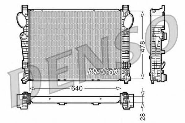 DRM17093 DENSO Радиатор охлаждения двигателя