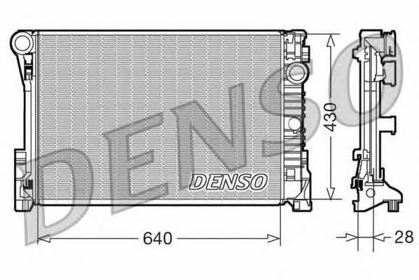 DENSO DRM17110 Радіатор охолодження двигуна DRM17110: Купити в Україні - Добра ціна на EXIST.UA!