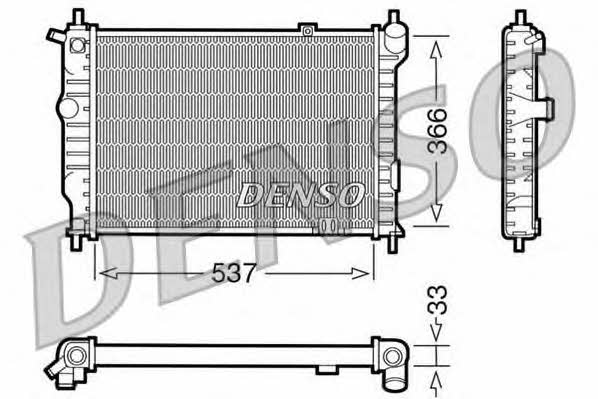 DENSO DRM20010 Радіатор охолодження двигуна DRM20010: Купити в Україні - Добра ціна на EXIST.UA!