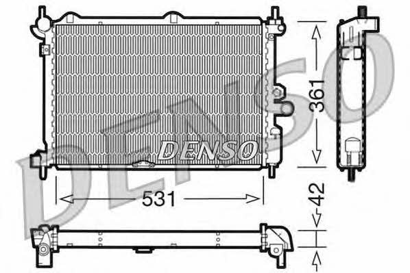 DENSO DRM20014 Радіатор охолодження двигуна DRM20014: Купити в Україні - Добра ціна на EXIST.UA!