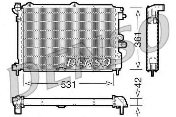 DENSO DRM20025 Радіатор охолодження двигуна DRM20025: Купити в Україні - Добра ціна на EXIST.UA!