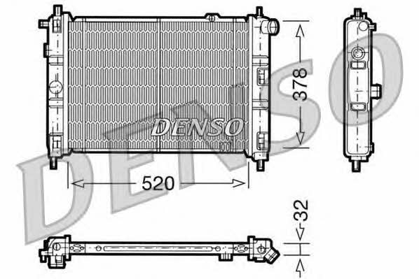 DENSO DRM20030 Радіатор охолодження двигуна DRM20030: Приваблива ціна - Купити в Україні на EXIST.UA!