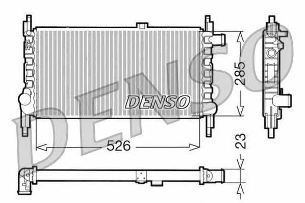DENSO DRM20035 Радіатор охолодження двигуна DRM20035: Купити в Україні - Добра ціна на EXIST.UA!