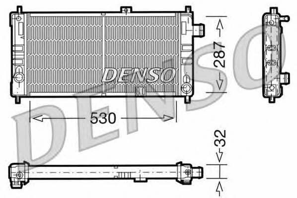 DENSO DRM20064 Радіатор охолодження двигуна DRM20064: Купити в Україні - Добра ціна на EXIST.UA!