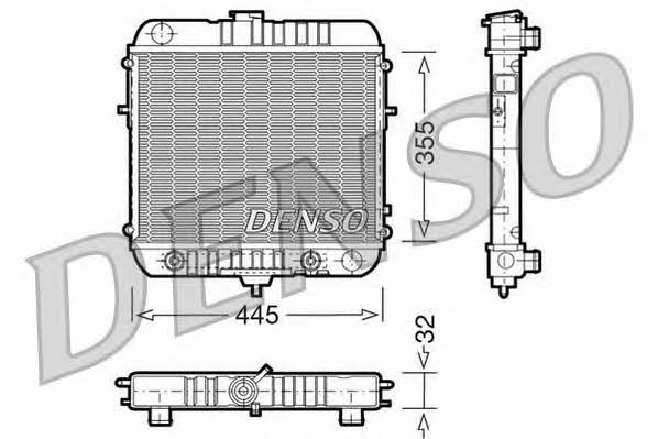 DENSO DRM20073 Радіатор охолодження двигуна DRM20073: Приваблива ціна - Купити в Україні на EXIST.UA!