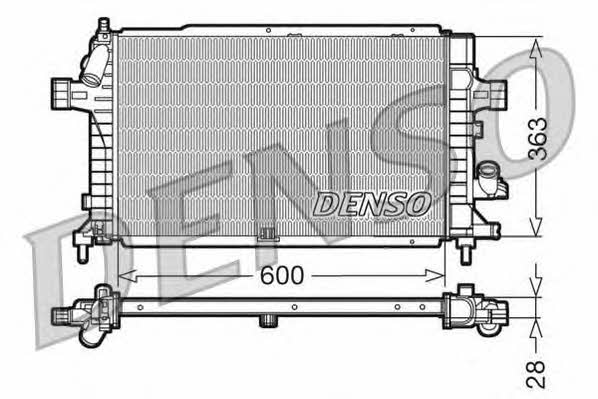 DENSO DRM20102 Радіатор охолодження двигуна DRM20102: Купити в Україні - Добра ціна на EXIST.UA!
