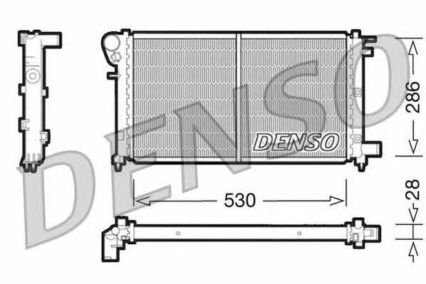 DENSO DRM21002 Радіатор охолодження двигуна DRM21002: Купити в Україні - Добра ціна на EXIST.UA!