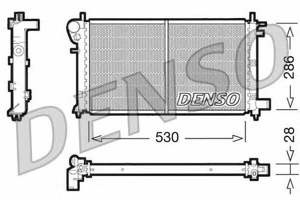 DENSO DRM21003 Радіатор охолодження двигуна DRM21003: Купити в Україні - Добра ціна на EXIST.UA!