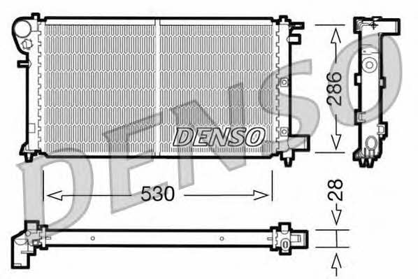 DENSO DRM21004 Радіатор охолодження двигуна DRM21004: Купити в Україні - Добра ціна на EXIST.UA!