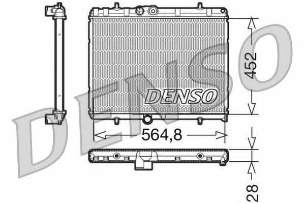 DENSO DRM21057 Радіатор охолодження двигуна DRM21057: Приваблива ціна - Купити в Україні на EXIST.UA!