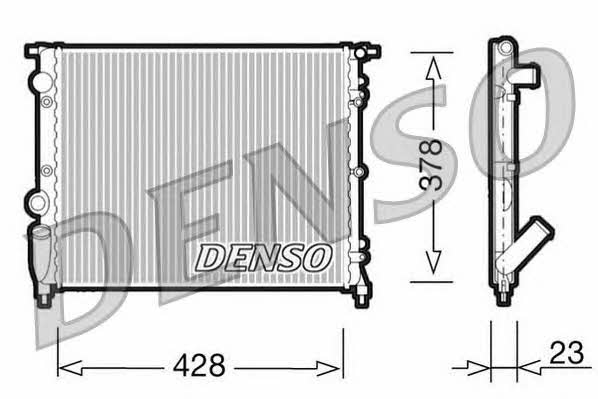 DENSO DRM23001 Радіатор охолодження двигуна DRM23001: Купити в Україні - Добра ціна на EXIST.UA!