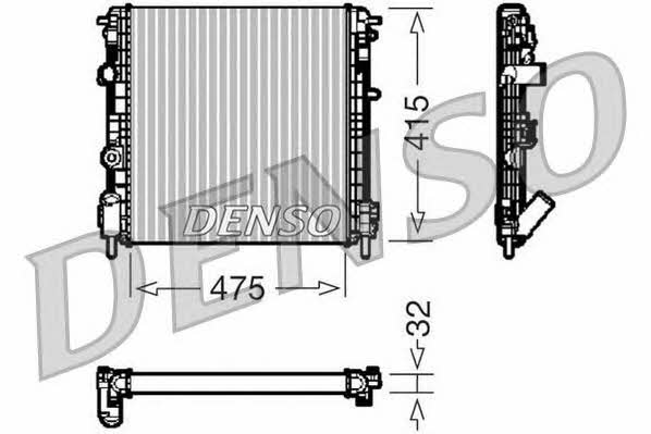 DENSO DRM23014 Радіатор охолодження двигуна DRM23014: Купити в Україні - Добра ціна на EXIST.UA!