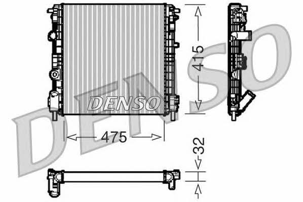 DENSO DRM23015 Радіатор охолодження двигуна DRM23015: Купити в Україні - Добра ціна на EXIST.UA!