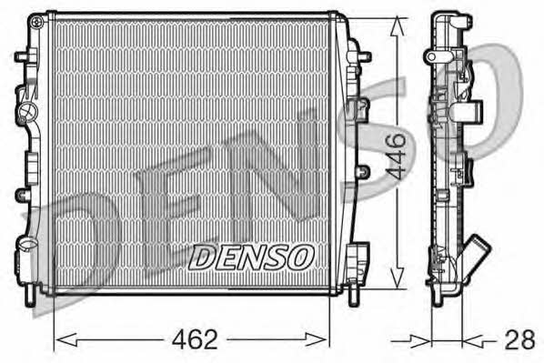DENSO DRM23018 Радіатор охолодження двигуна DRM23018: Купити в Україні - Добра ціна на EXIST.UA!