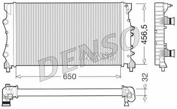 DENSO DRM23025 Радіатор охолодження двигуна DRM23025: Купити в Україні - Добра ціна на EXIST.UA!