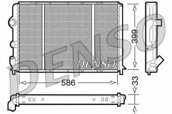 DENSO DRM23050 Радіатор охолодження двигуна DRM23050: Купити в Україні - Добра ціна на EXIST.UA!