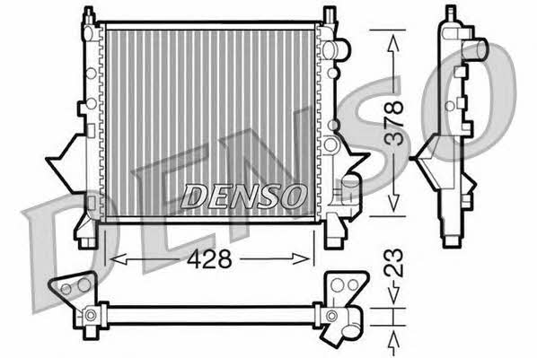 DENSO DRM23080 Радіатор охолодження двигуна DRM23080: Купити в Україні - Добра ціна на EXIST.UA!