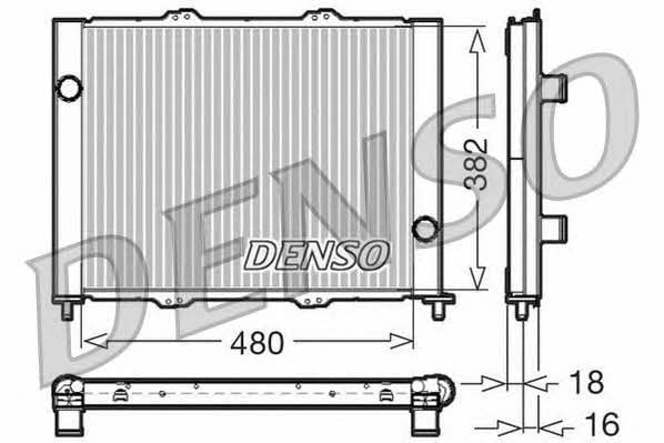 DENSO DRM23099 Радіатор охолодження двигуна DRM23099: Купити в Україні - Добра ціна на EXIST.UA!