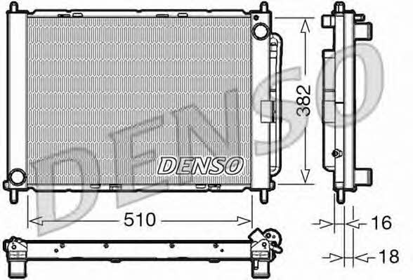DENSO DRM23104 Радіатор охолодження двигуна DRM23104: Купити в Україні - Добра ціна на EXIST.UA!