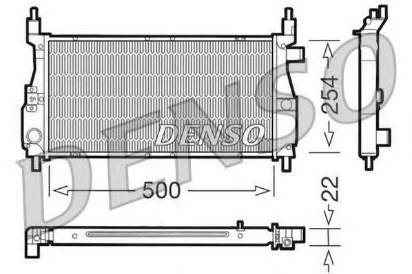 DENSO DRM24003 Радіатор охолодження двигуна DRM24003: Приваблива ціна - Купити в Україні на EXIST.UA!