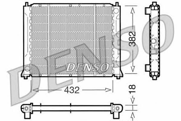 DENSO DRM24004 Радіатор охолодження двигуна DRM24004: Купити в Україні - Добра ціна на EXIST.UA!