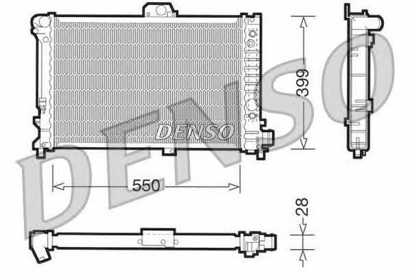DENSO DRM25007 Радіатор охолодження двигуна DRM25007: Купити в Україні - Добра ціна на EXIST.UA!