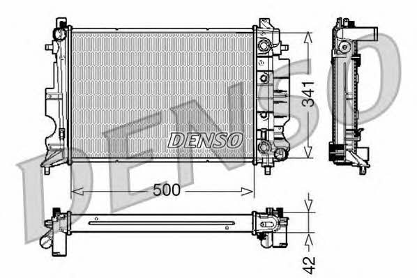 DENSO DRM25012 Радіатор охолодження двигуна DRM25012: Купити в Україні - Добра ціна на EXIST.UA!