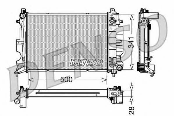 DENSO DRM25013 Радіатор охолодження двигуна DRM25013: Купити в Україні - Добра ціна на EXIST.UA!